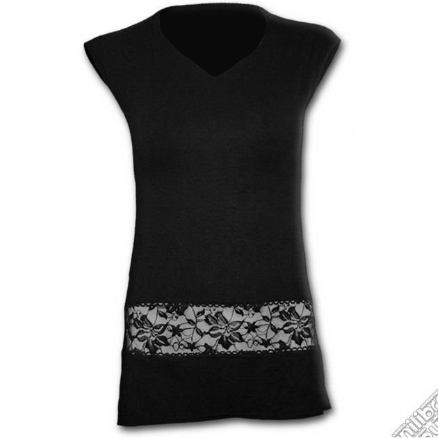 Gothic Elegance - Lace Waist Mini Dress Black (tg. M) gioco di Spiral Direct