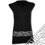 Gothic Elegance - Lace Waist Mini Dress Black (tg. Xl)