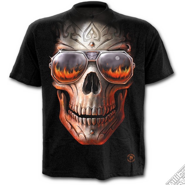 Hellfire Skull - T-shirt Black (tg. Xl) gioco di Spiral Direct