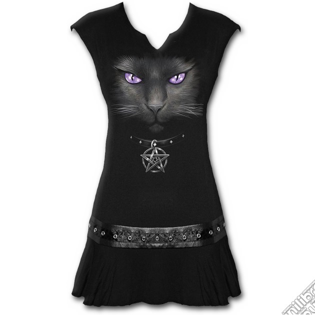 Black Cat - Stud Waist Mini Dress Black (tg. L) gioco di Spiral Direct