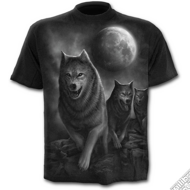 Wolf Pack Wrap - T-shirt Black (tg. Xxl) gioco di Spiral Direct