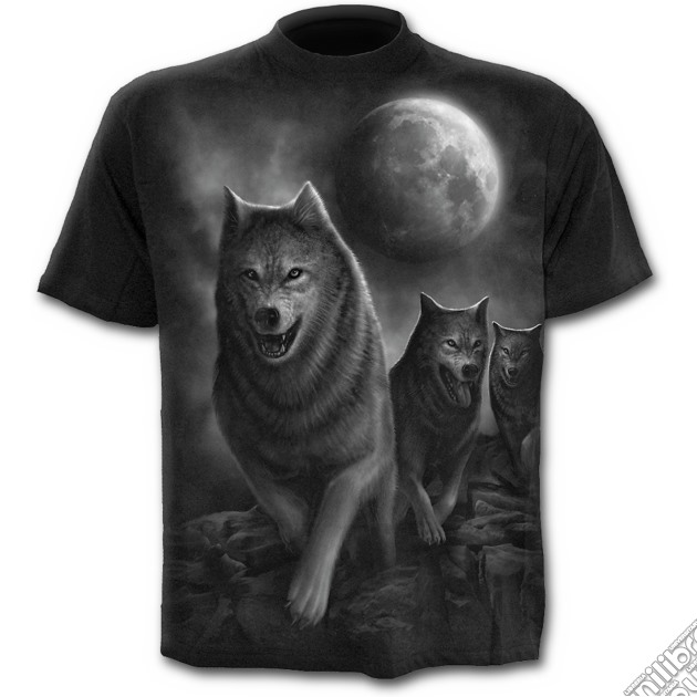 Wolf Pack Wrap - T-shirt Black (tg. S) gioco di Spiral Direct