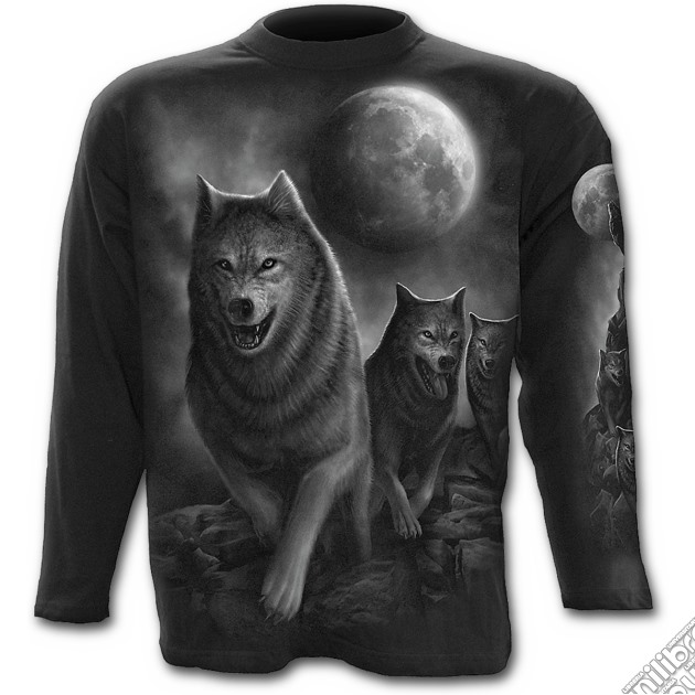 Wolf Pack Wrap - Longsleeve T-shirt Black (tg. L) gioco di Spiral Direct