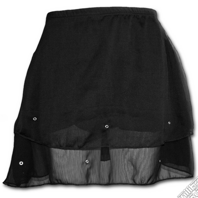 Gothic Elegance - Chiffon Stud Skirt Black (tg. Xl) gioco di Spiral Direct