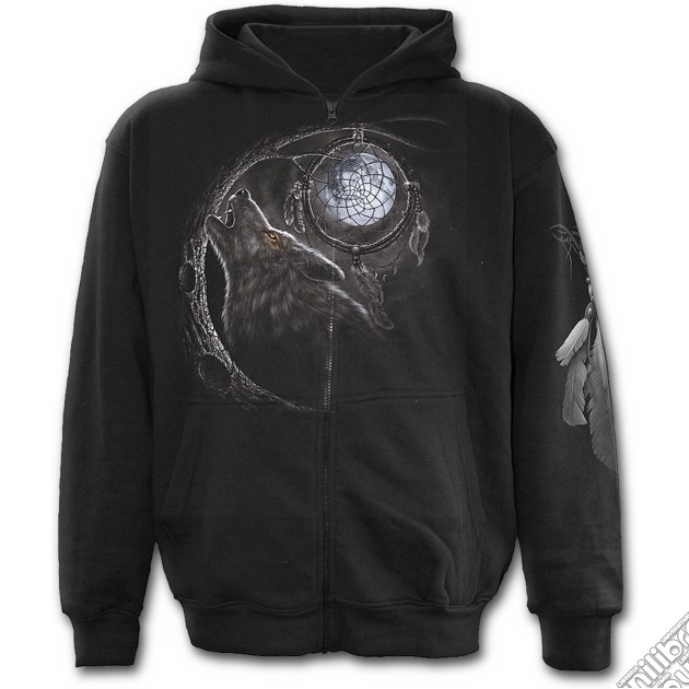 Wolf Dreams - Full Zip Hoody Black (tg. Xxl) gioco di Spiral Direct