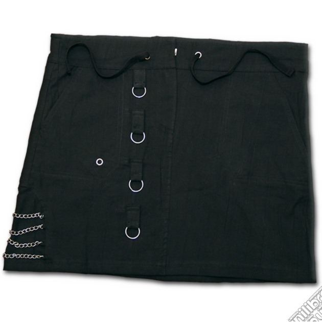 Gothic Rock - Side Chains Skirt Black (tg. L) gioco di Spiral Direct