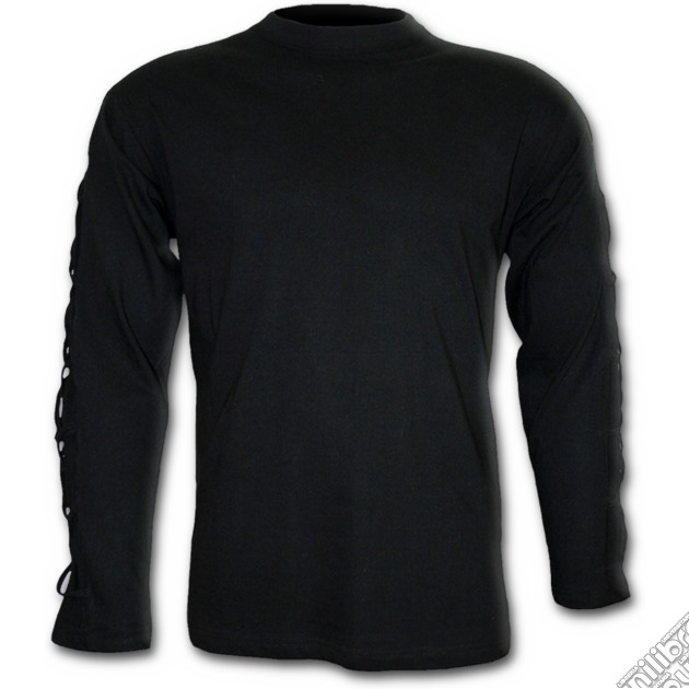 Gothic Rock - Cross Strap Longsleeve T-shirt Black (tg. L) gioco di Spiral Direct