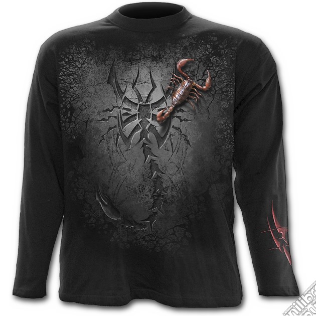 Tribal Scorpion - Longsleeve T-shirt Black (tg. M) gioco di Spiral Direct