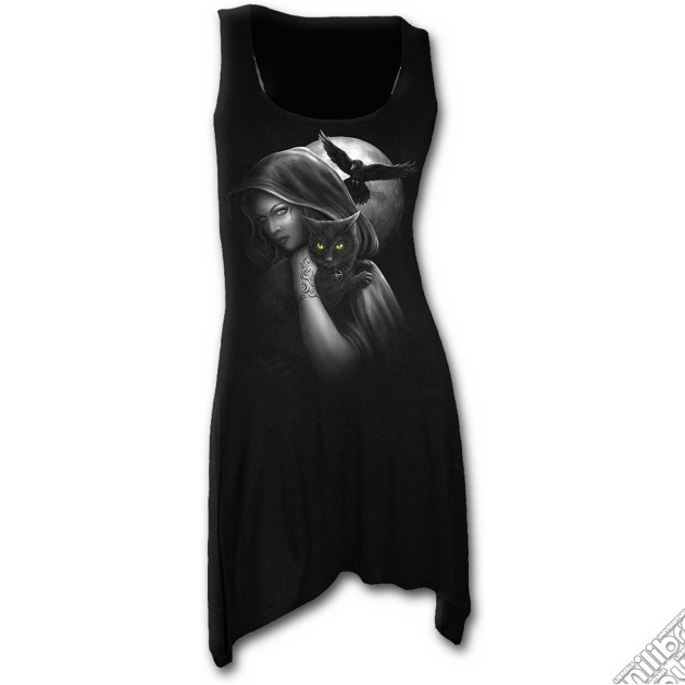 Witch And Familiars - Goth Bottom Camisole Dress Black (tg. Xxl) gioco di Spiral Direct