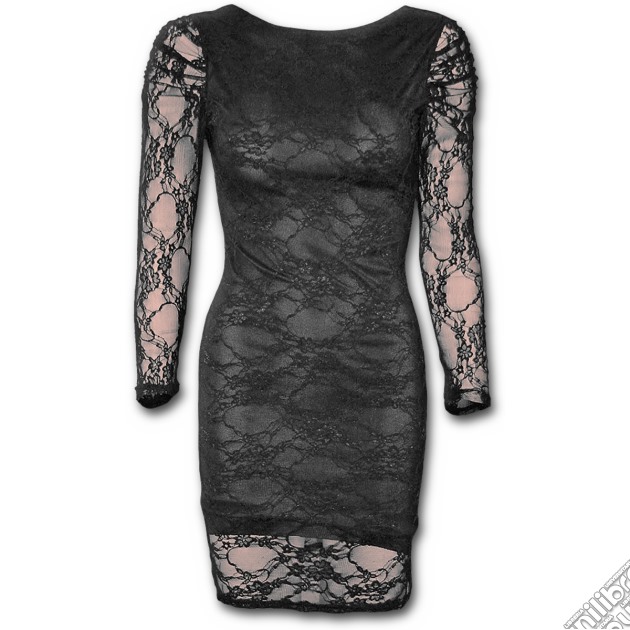 Gothic Elegance - Fullsleeve Lace Lined Dress Black (tg. L) gioco di Spiral Direct