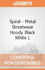 Spiral - Metal Streetwear Hoody Black White L gioco di Spiral