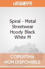 Spiral - Metal Streetwear Hoody Black White M gioco di Spiral