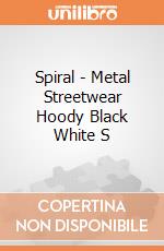 Spiral - Metal Streetwear Hoody Black White S gioco di Spiral