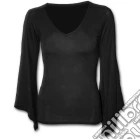 Gothic Elegance - V Neck Goth Sleeve Top Black (tg. L) giochi