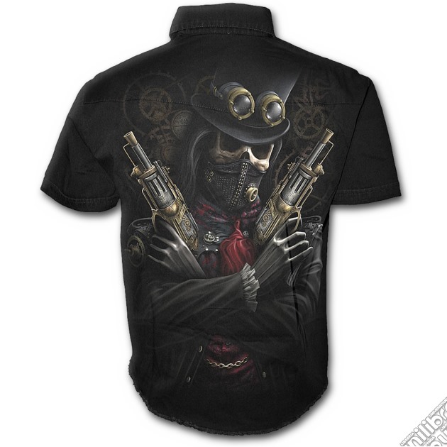 Steam Punk Bandit - Shortsleeve Stone Washed Worker Black (tg. L) gioco di Spiral Direct