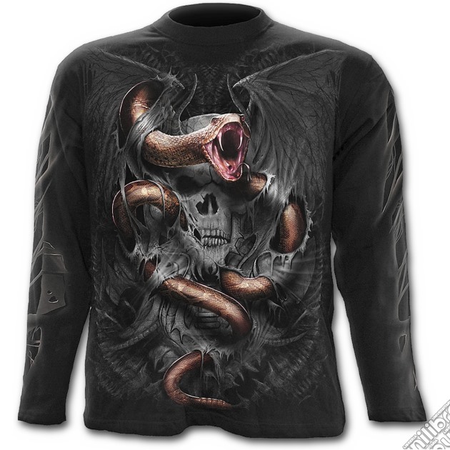 Serpent's Rip - Longsleeve T-shirt Black (tg. Xl) gioco di Spiral Direct