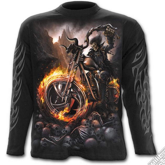 Wheels Of Fire - Longsleeve T-shirt Black (tg. Xxl) gioco di Spiral Direct