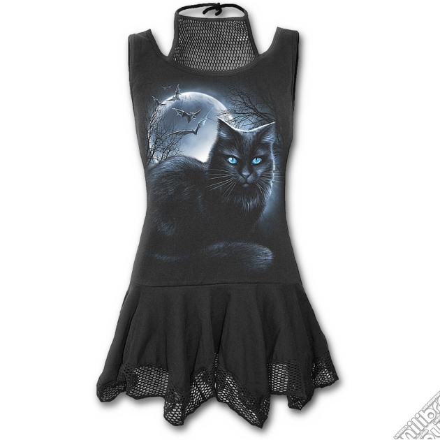 Mystical Moonlight - 2in1 Mesh Vest Dress Black (tg. L) gioco di Spiral Direct