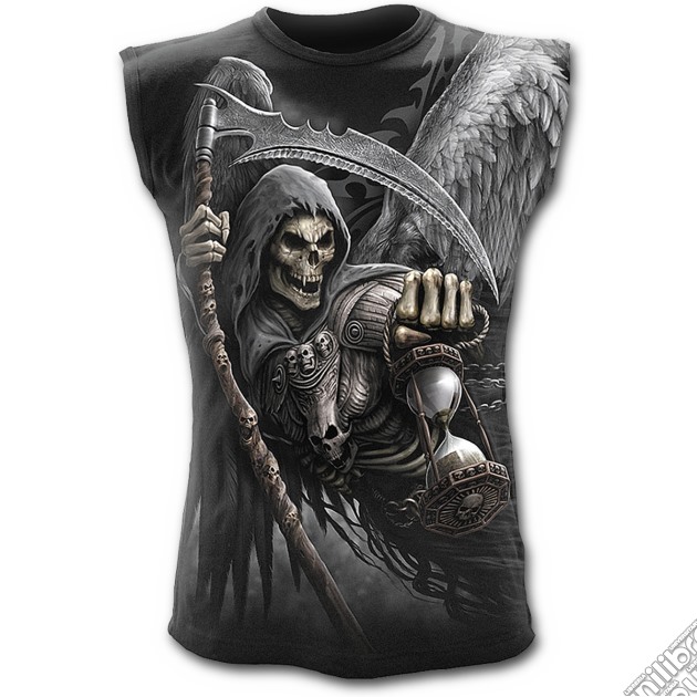 Death Angel Wrap - Allover Sleeveless T-shirt Black (tg. Xl) gioco di Spiral Direct
