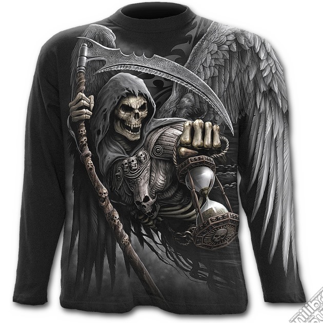 Death Angel Wrap - Allover Longsleeve T-shirt Black (tg. M) gioco di Spiral Direct