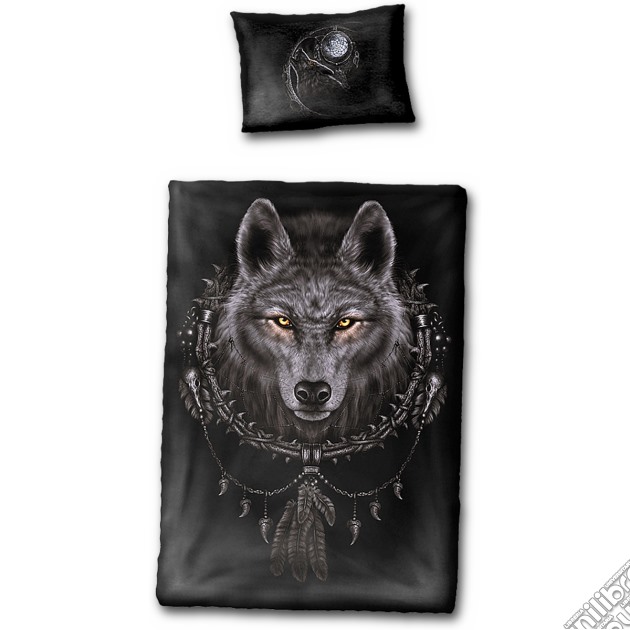 Wolf Dreams - Single Duvet Cover + Eu Pillow Case gioco di Spiral Direct