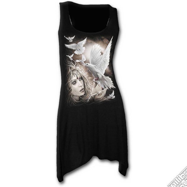 Angel Doves - Goth Bottom Camisole Dress Black (tg. L) gioco di Spiral Direct