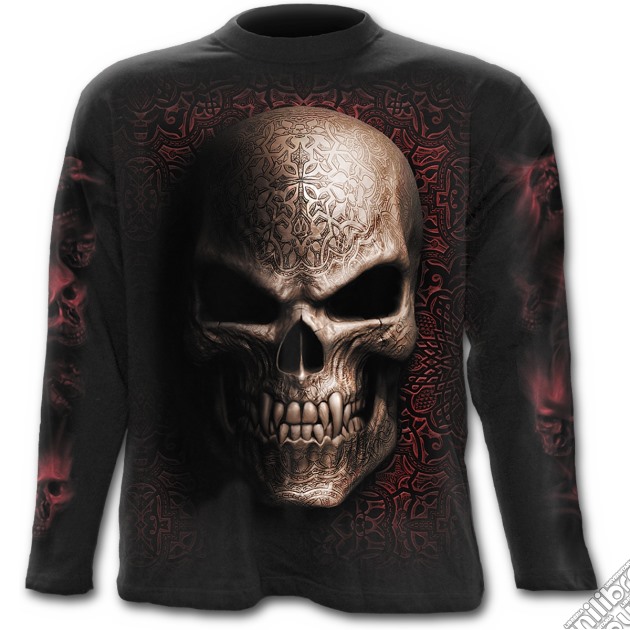 Goth Skull - Longsleeve T-shirt Black (tg. Xxl) gioco di Spiral Direct
