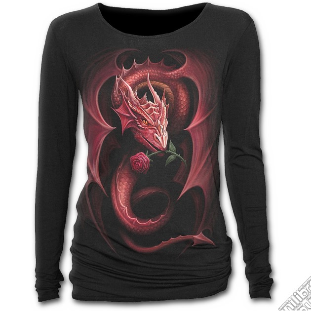Red Rose Dragon - Baggy Top Black (tg. S) gioco di Spiral Direct