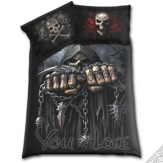 Game Over - Double Duvet Cover + Uk Pillow Case gioco di Spiral Direct