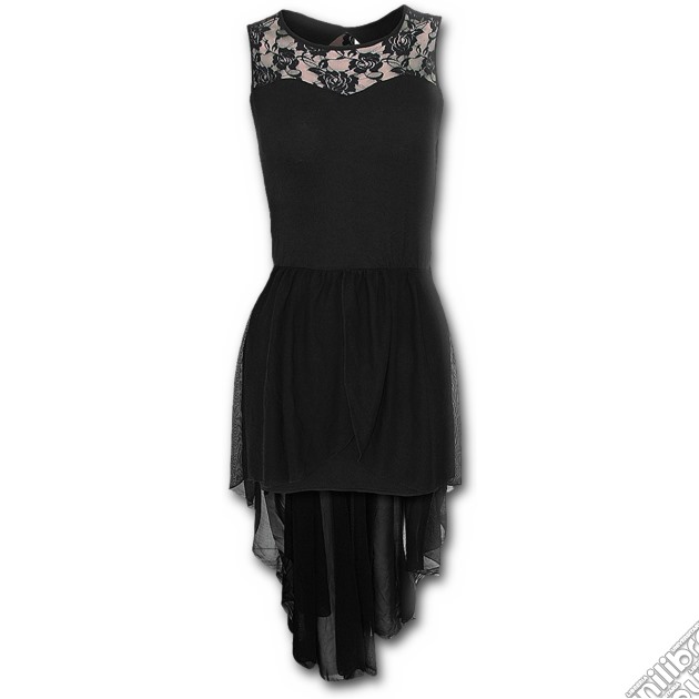 Gothic Elegance - Gothique Tail Back Dress Black (tg. L) gioco di Spiral Direct