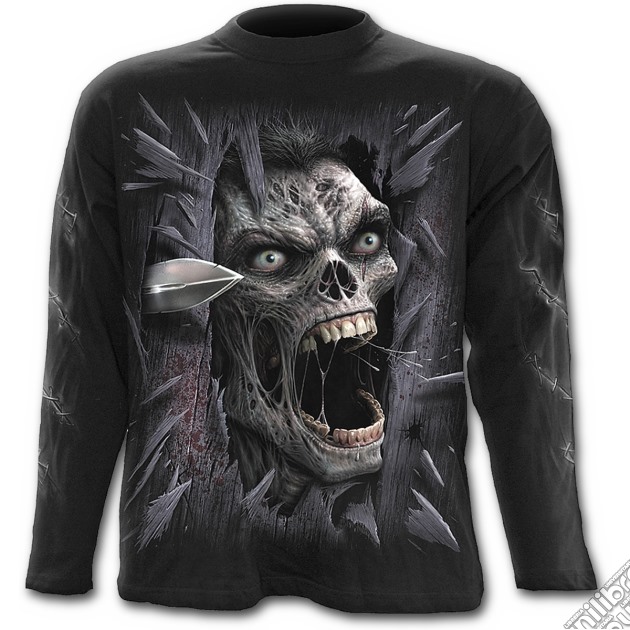 Heres Zombie - Longsleeve T-shirt Black (tg. Xxl) gioco di Spiral Direct