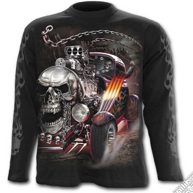 Death On Wheels - Longsleeve T-shirt Black (tg. Xl) gioco di Spiral Direct