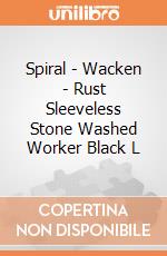 Spiral - Wacken - Rust Sleeveless Stone Washed Worker Black L gioco di Spiral