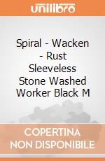 Spiral - Wacken - Rust Sleeveless Stone Washed Worker Black M gioco di Spiral
