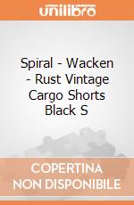Spiral - Wacken - Rust Vintage Cargo Shorts Black S gioco di Spiral