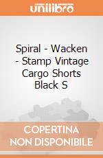 Spiral - Wacken - Stamp Vintage Cargo Shorts Black S gioco di Spiral
