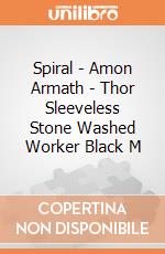 Spiral - Amon Armath - Thor Sleeveless Stone Washed Worker Black M gioco di Spiral