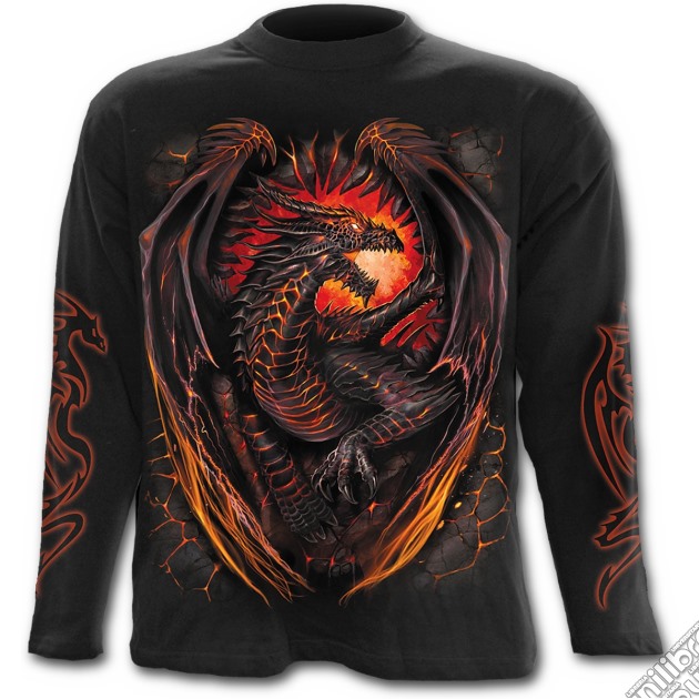 Dragon Furnace - Longsleeve T-shirt Black (tg. Xxl) gioco di Spiral Direct