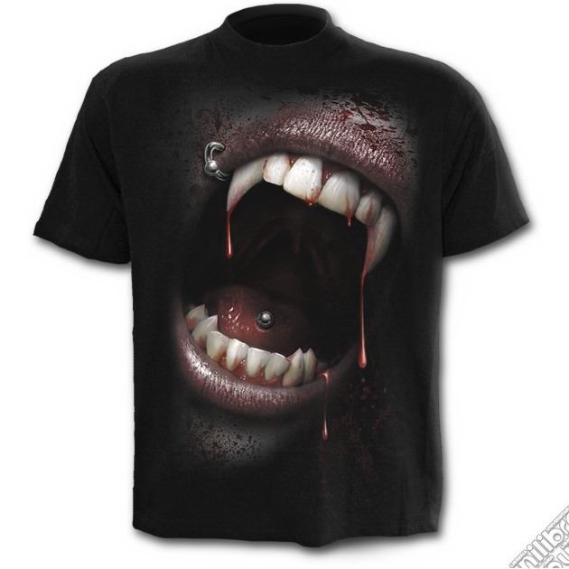 Goth Fangs - T-shirt Black (tg. Xl) gioco di Spiral Direct
