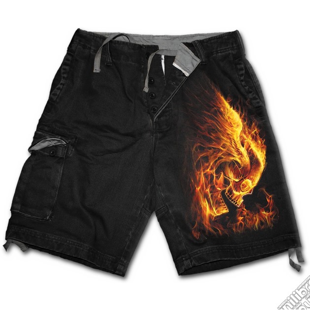 Spiral: Burn In Hell - Vintage Cargo Shorts Black (Pantalone Corto Uomo Tg. 2XL) gioco di Spiral Direct