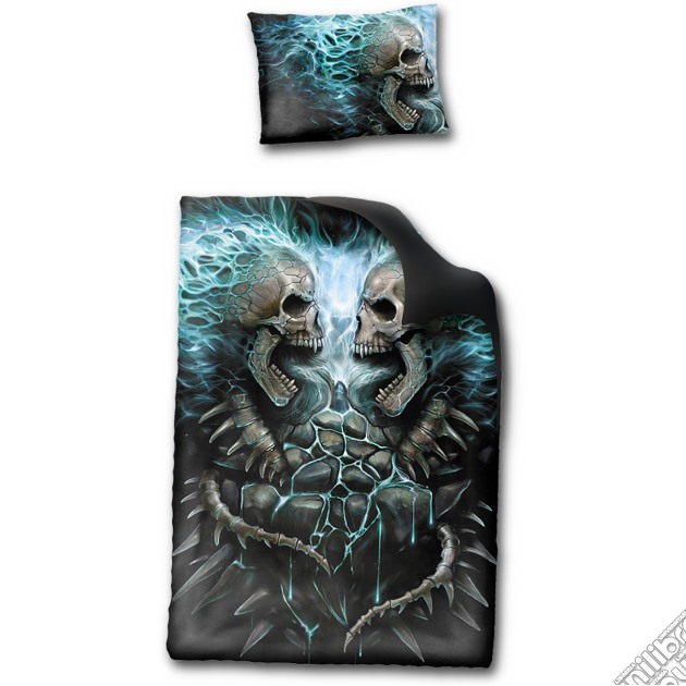 Flaming Spine - Single Duvet Cover + Uk Pillow Case gioco di Spiral Direct
