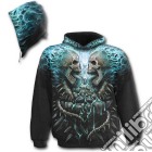 Flaming Spine - Allover Hoody Black (tg. Xxl) gioco di Spiral Direct