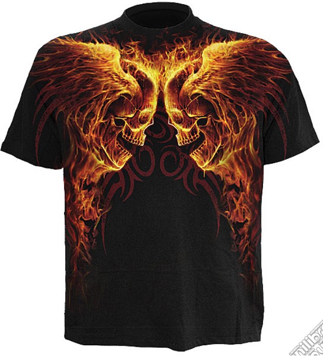 Burn In Hell - Allover T-shirt Black (tg. Xxl) gioco di Spiral Direct