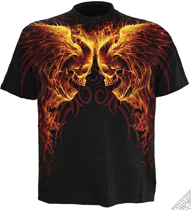 Burn In Hell - Allover T-shirt Black (tg. Xl) gioco di Spiral Direct