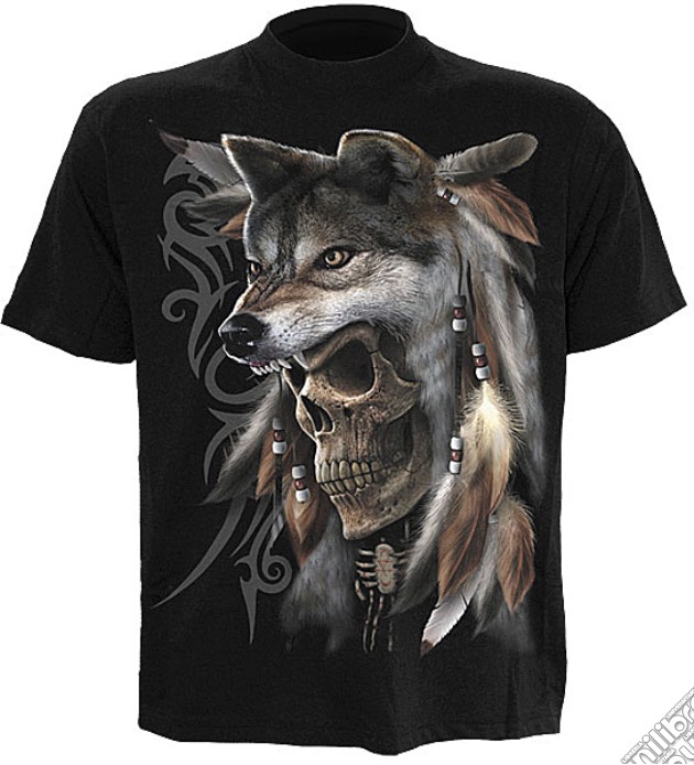 Spirit Of The Wolf - T-shirt Black (tg. S) gioco di Spiral Direct