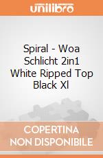 Spiral - Woa Schlicht 2in1 White Ripped Top Black Xl gioco di Spiral
