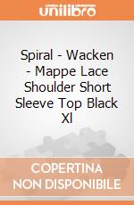 Spiral - Wacken - Mappe Lace Shoulder Short Sleeve Top Black Xl gioco di Spiral