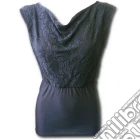 Gothic Elegance - Wide Neck Lace Layered Top Black (tg. S) giochi
