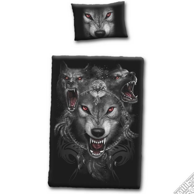 Wolf Triad - Single Duvet Cover + Uk Pillow Case gioco di Spiral Direct