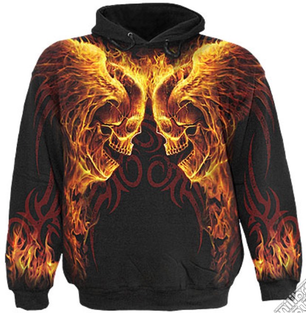 Burn In Hell - Allover Hoody Black (tg. M) gioco di Spiral Direct